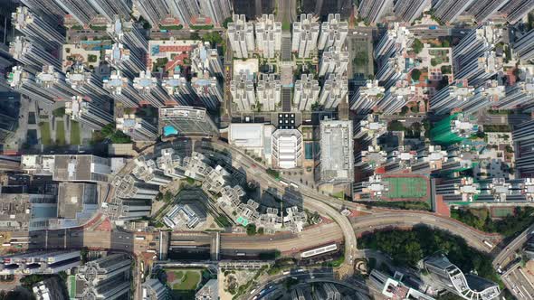 Top Down View of Hong Kong City alt