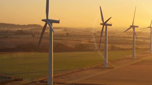 Wind Farm at Sunrise