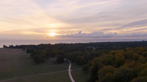 Aerial Footage Dyrehaven Klampenborg Copenhagen alt