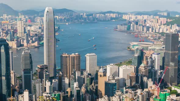 Timelapse of Hong Kong cityscape alt