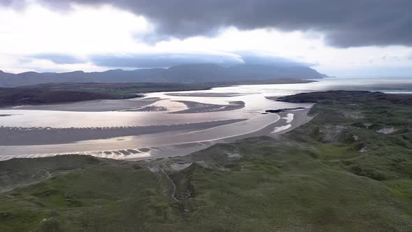 The Landscape of the Sheskinmore Bay Next To the Nature Reserve Between Ardara and Portnoo in alt