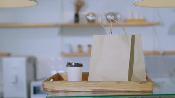 order some food take home for eating at house during self quarantined, COVID-19 crisis alt