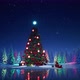 Christmas Snow at night looped 4K - VideoHive Item for Sale