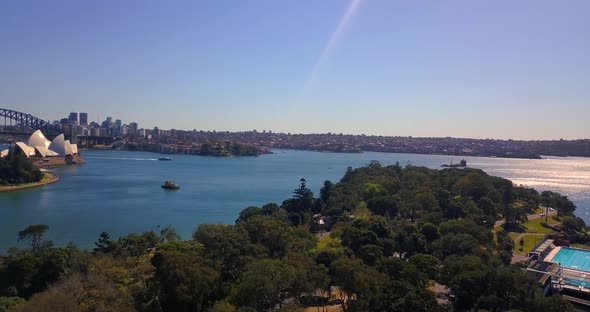 Aerial Sydney View near Opera House alt
