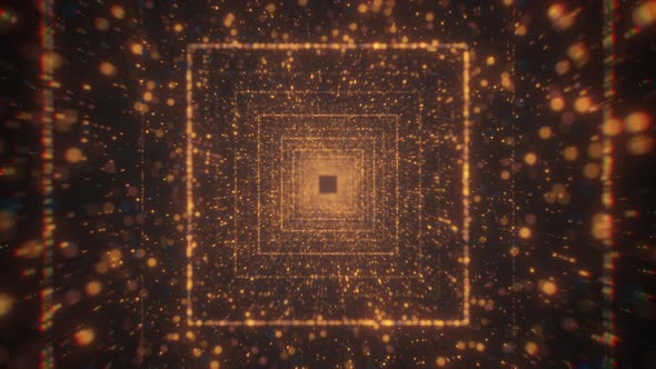 A corridor of bright squares alt