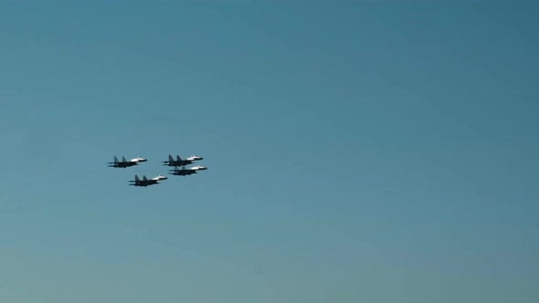 A Group of Interceptors in the Sky.
