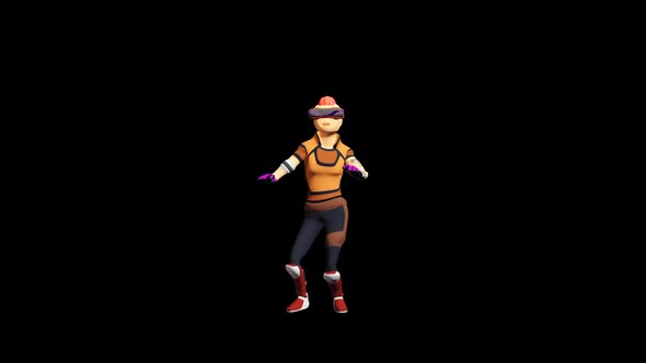 Cyber Punk Girl Crazy Dance alt