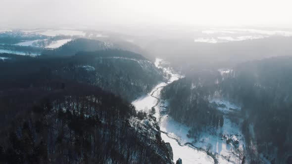 Drone Footage of Ojcowski Park Narodowy alt