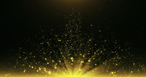 Gold Particles Sparkling