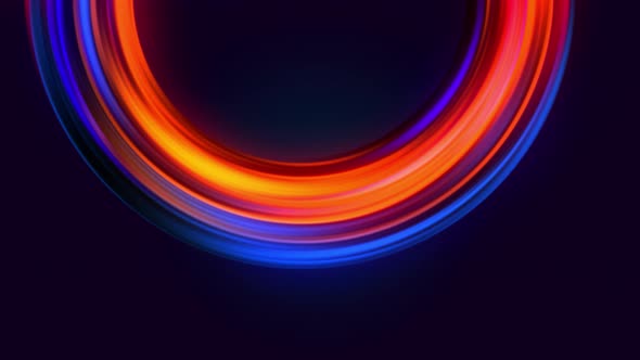 Colorful Glowing Gradient Circle Frame Flowing Backdrop alt