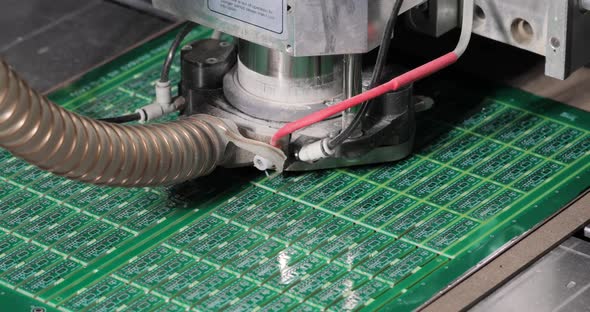 Process of Production of Microcircuits and Circuit Boards Soldering of Chips