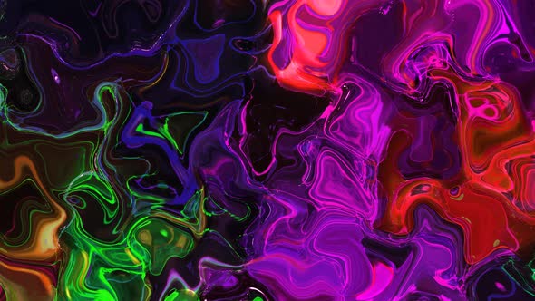 Abstract Colorful Silky Marble Liquid Motion Background