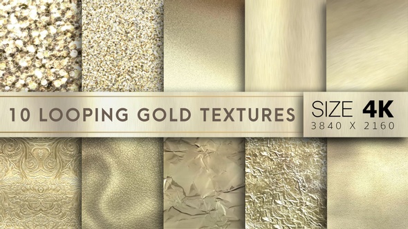 10 Looping Gold Texture