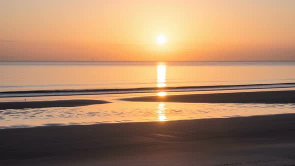 Colorful Sunrise over Summer Beach alt