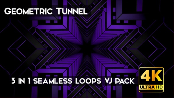 Geometric Tunnel VJ Loops