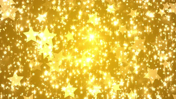 4k Shining Gold Stars