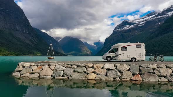 Family Vacation Travel RV, Holiday Trip in Motorhome alt