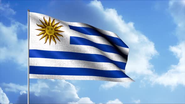 Flag of Uruguay, Motion Graphics | VideoHive