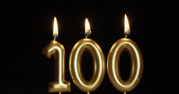 One Hundred Anniversary Candles
