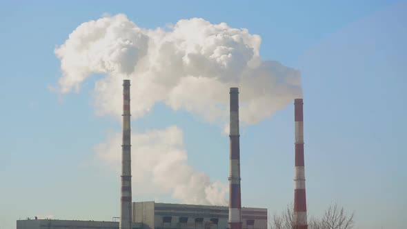 Thin Tube Power Plants Emit Smoke alt