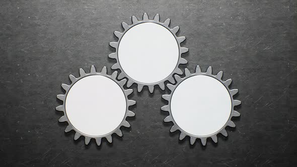 Scratched Metal Gear Background 4K Loop 03 alt