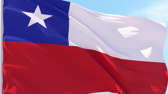 Chile Flag Looping Background