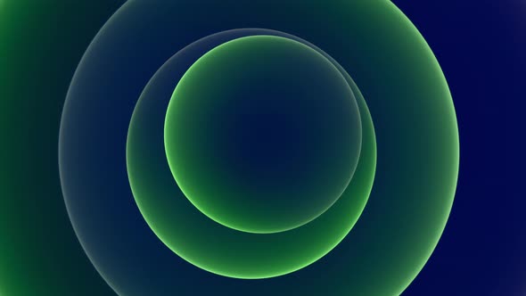 Abstract Elegant Graphic Green and Blue Gradient Light Rings and Circle Showcase Template Background