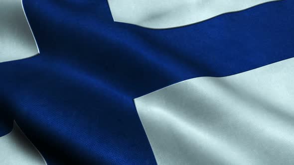 Highly Detailed Flag Of Finland alt