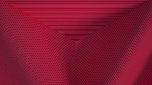 Abstract pattern of red triangles with an offset effect