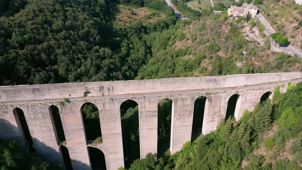 An aerial view of Spoleto