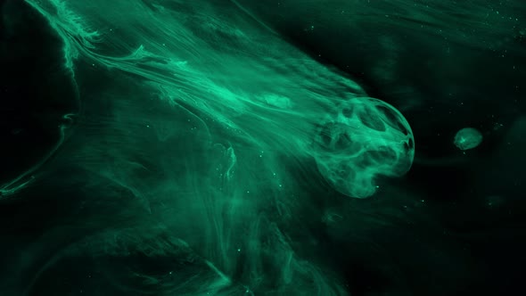 nebula planet animation.3D space scene with nebulas. alt