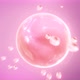 Vitamin collagen drop to skin pink ball. - VideoHive Item for Sale