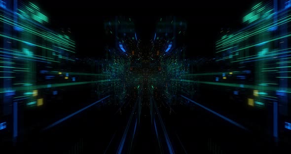 Seamless Loop Abtract Internet of Things motion background. alt