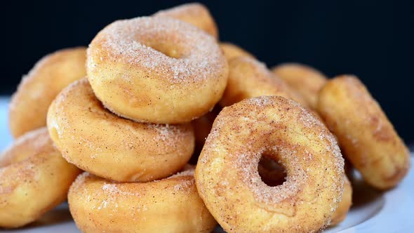 Rotating Colorful Donuts