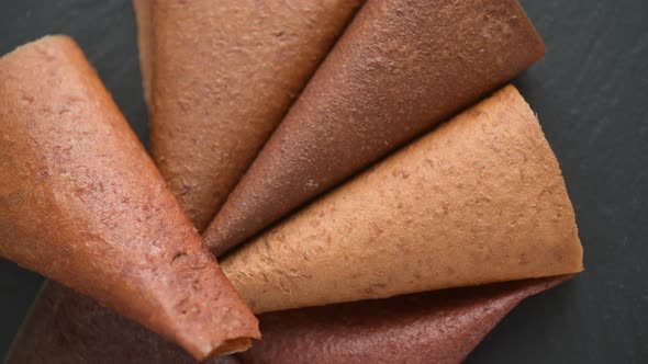 homemade fruit leather view from the top. Dried mashed fruit pulp. Vegan healthy dessert concept alt