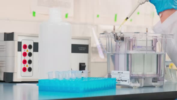 Work on Samples of Substances is Carried Out in the Laboratory alt