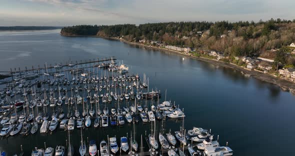 Olympia and Budd Inlet the capital of Washington state, is at the southern end of Puget Sound