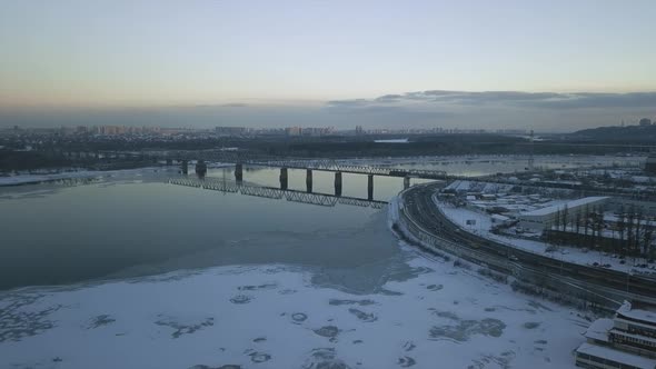 February 10 Ukraine Kiev Railway Bridge