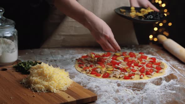 Home Made Pizza Cooking