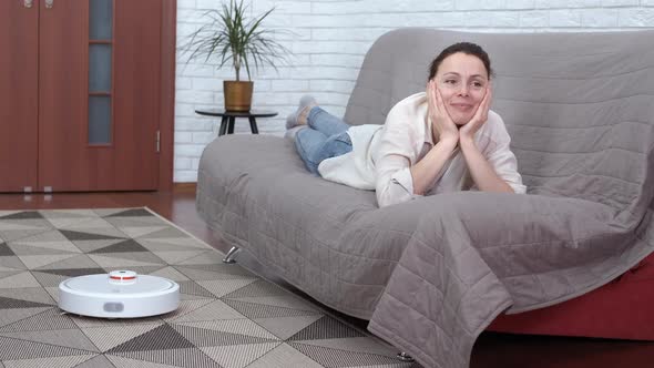 Happiness with a robot.  alt