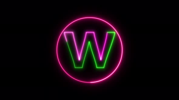 Glowing neon font. pink and green color glowing neon letter.  Vd 1324
