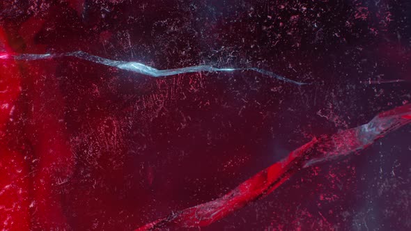 Ice Crack Closeup 4K