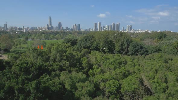 Revealing Tel Aviv City from Far Away in the Air