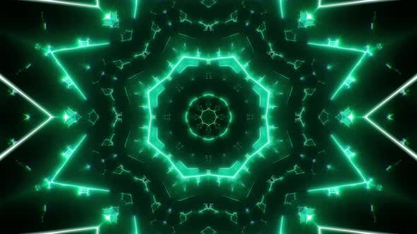 Shining Green Laser Beam Light Kaleidoscope Loop 4K 04 alt