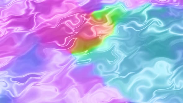 Abstract colorful liquid wavy background animation