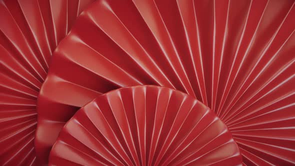 Abstract Rotate Decors Red Background
