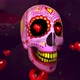 Mexican skull with roses - VideoHive Item for Sale