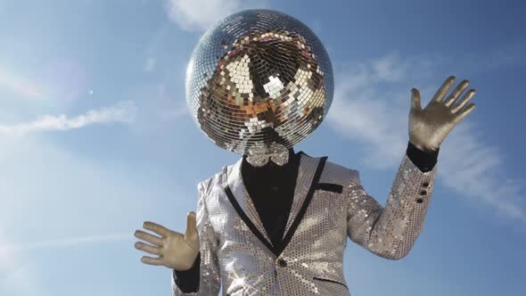 Disco mr discoball party music club entertainment sky alt