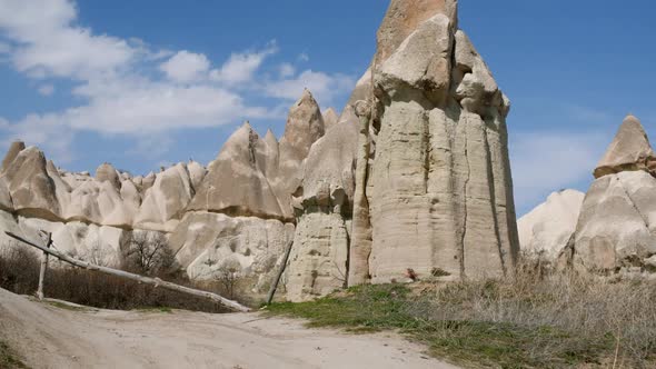 Beautiful Young Girl Walking in Stone Valley alt