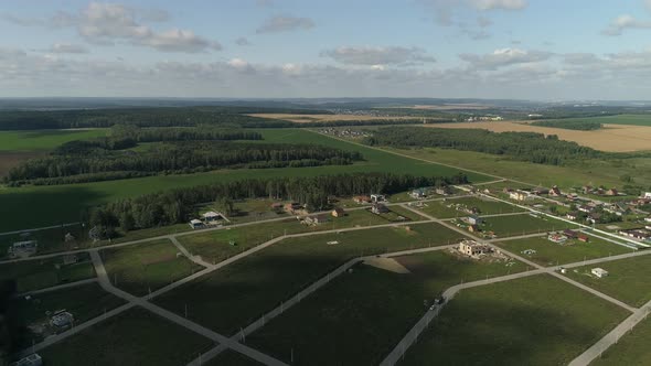 The shadow from the cloud leaves the new cottage village 12 alt